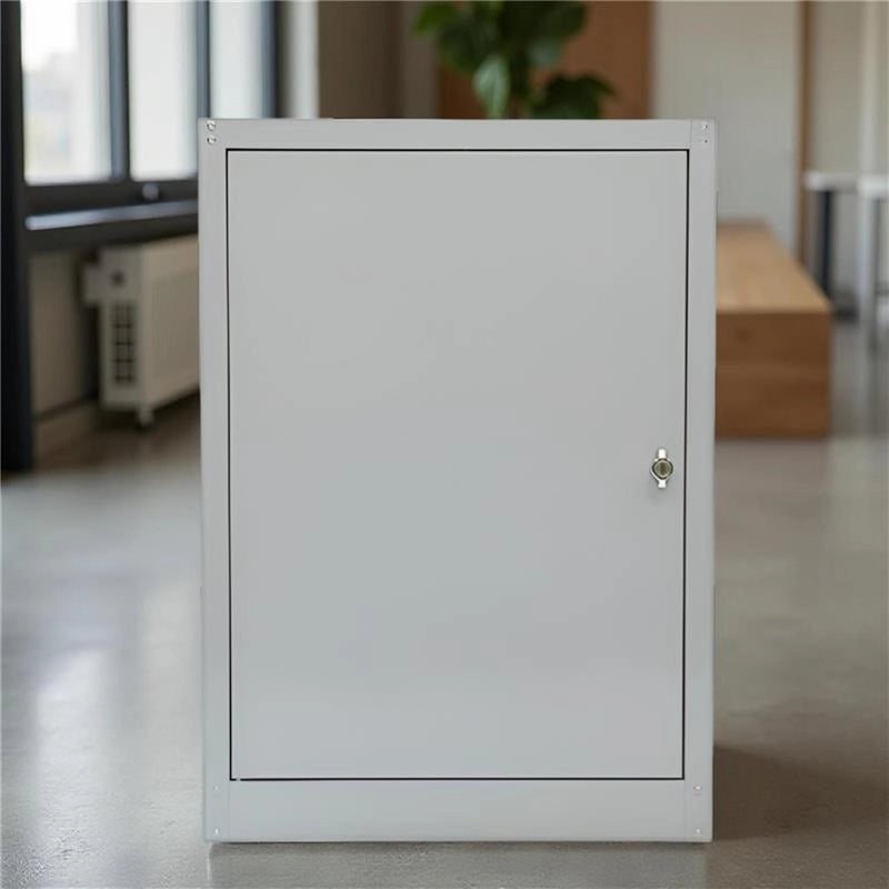 ARMADIO BASSO IN METALLO CON 1 ANTA E 1 RIPIANO 60 X 40 X H84 CM