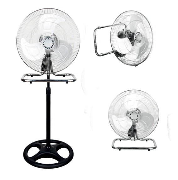 VENTILATORE A PIANTANA 3 IN 1 DA TAVOLO E PARETE - TRIO NIKLAS