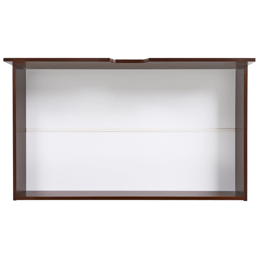Set di 2 cassetti letto contenitore sottoletto in legno massello scuro con ruote