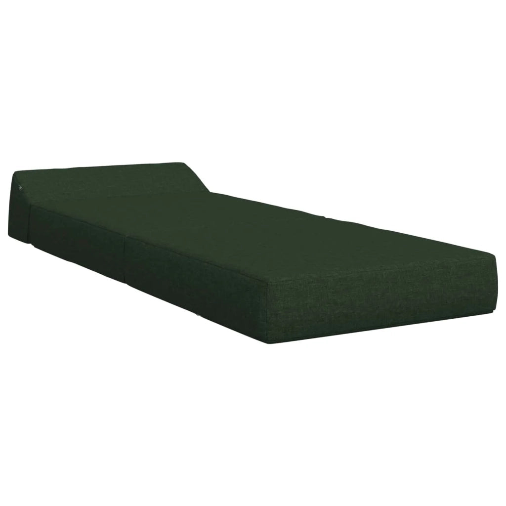 Divano Letto Pieghevole Verde Scuro 60 x 70 x 41 cm Tessuto 900054