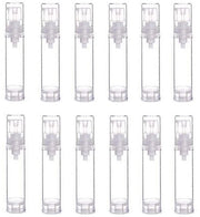 Pompa senza aria 12 pezzi - 10ml/15ml - Sostenibile - Ricaricabile - Transparente - Adatto per cosmetici
