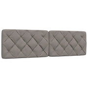 Coussin de tête de lit taupe 180 cm tissu