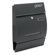 Cassetta postale dal design moderno porta giornali da parete antracite 16_0000062