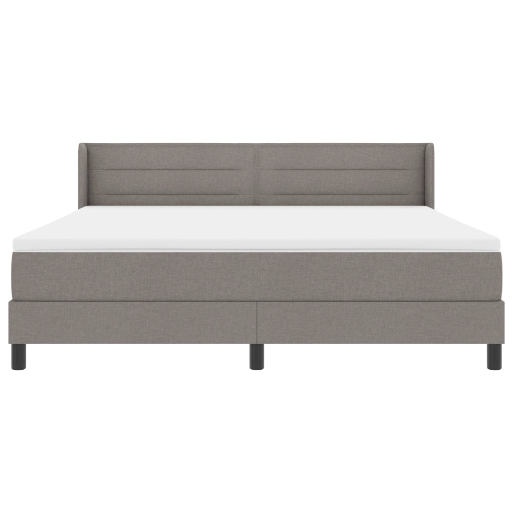 Letto a Box Spring  con Materasso Tortora 180x200 cm