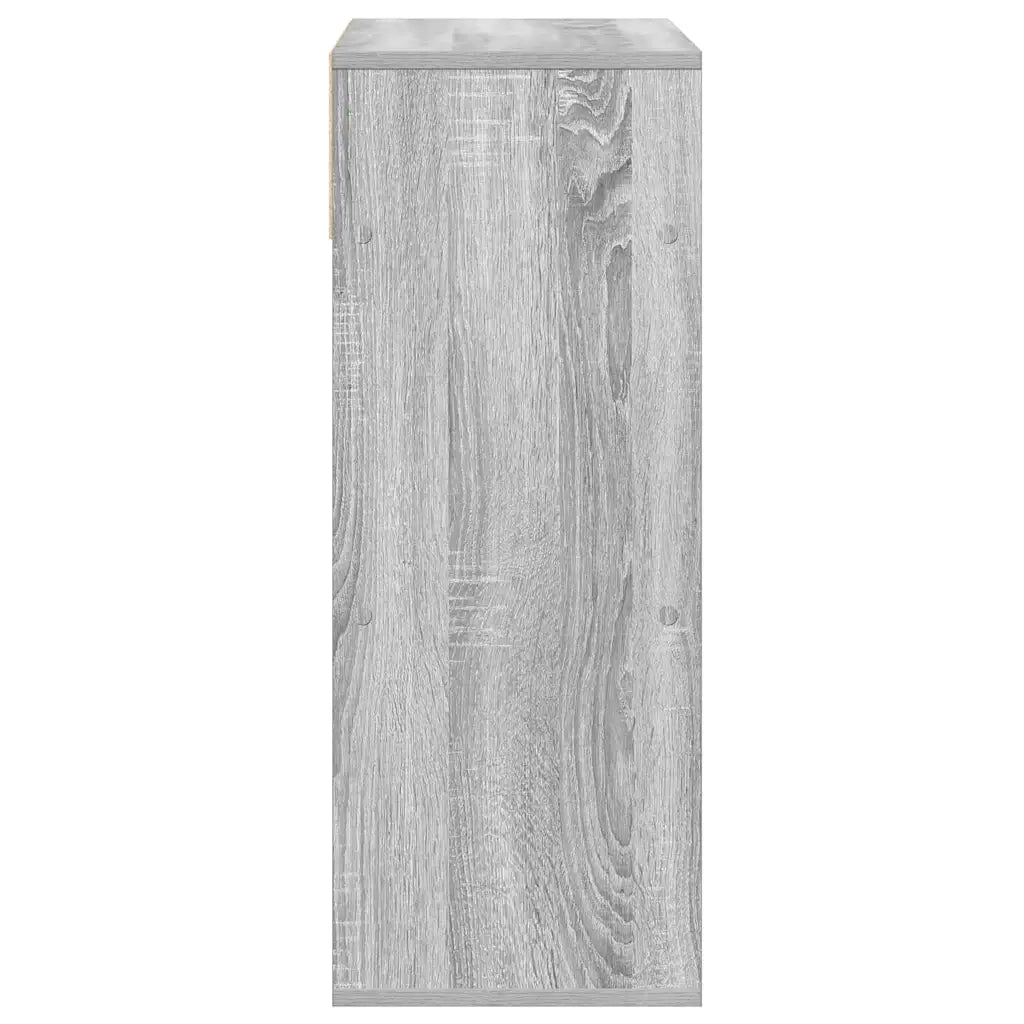 Libreria Grigio Sonoma 66x31x80 cm in Legno Multistrato 860297