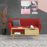 Tavolino Salotto-Tavolino da soggiorno-Tavolo Rovere Sonoma 100x49,5x43 cm Legno Multistrato