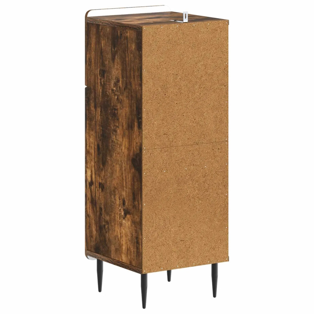 Mobiletto da Bagno HAARLEM Rovere Fumo 30 x 31 x 80 cm 896830