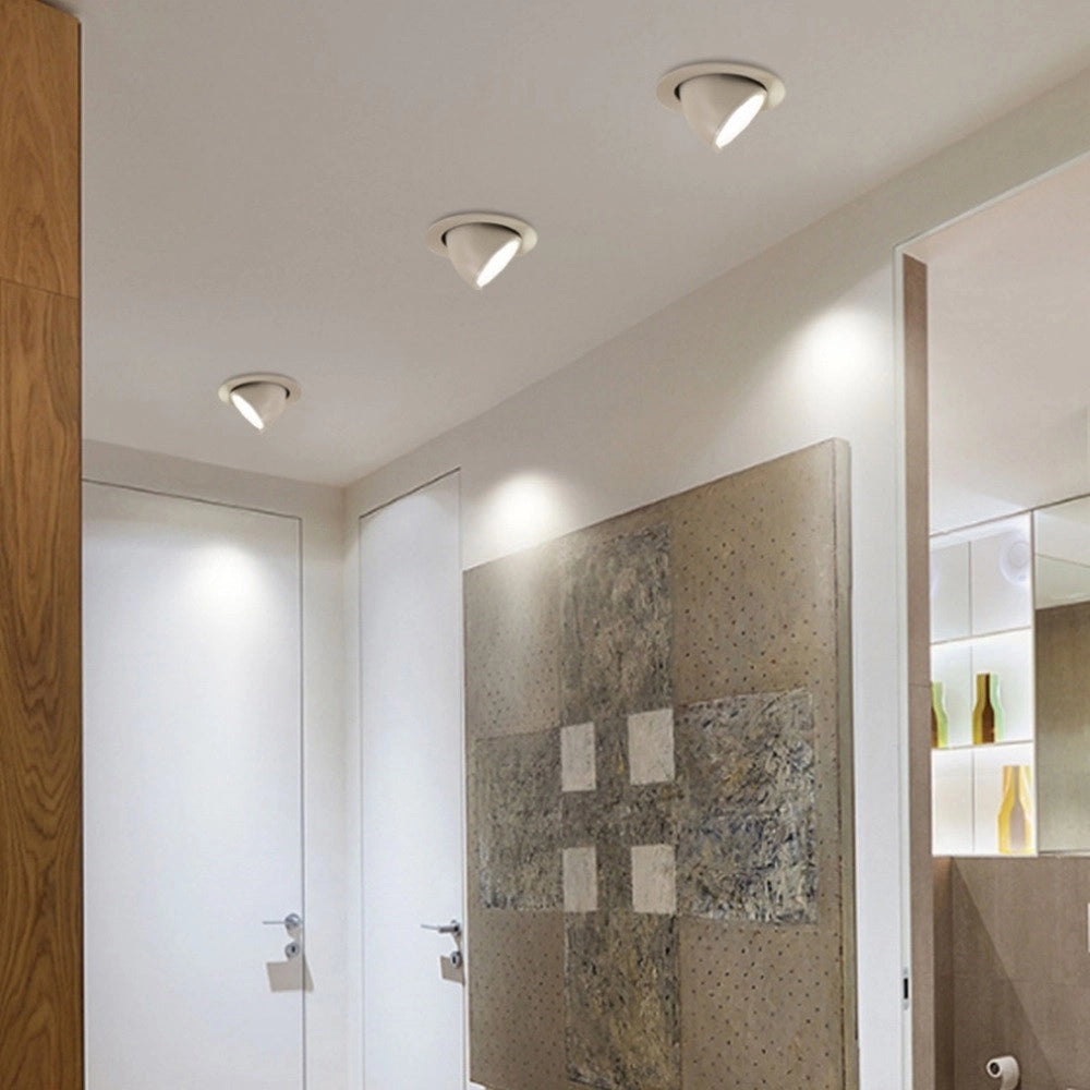 Trade Shop - Faretto Led Da Incasso 40w 4400lm Bianco Orientabile Luce 3000k-6500k Ip20 00779 -