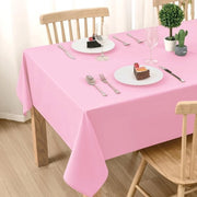 Tavolo da pranzo - Asciugabile - Rosa - Impermeabile - Protezione contro macchie - Ideale per pranzi e feste - 90 x 90 cm