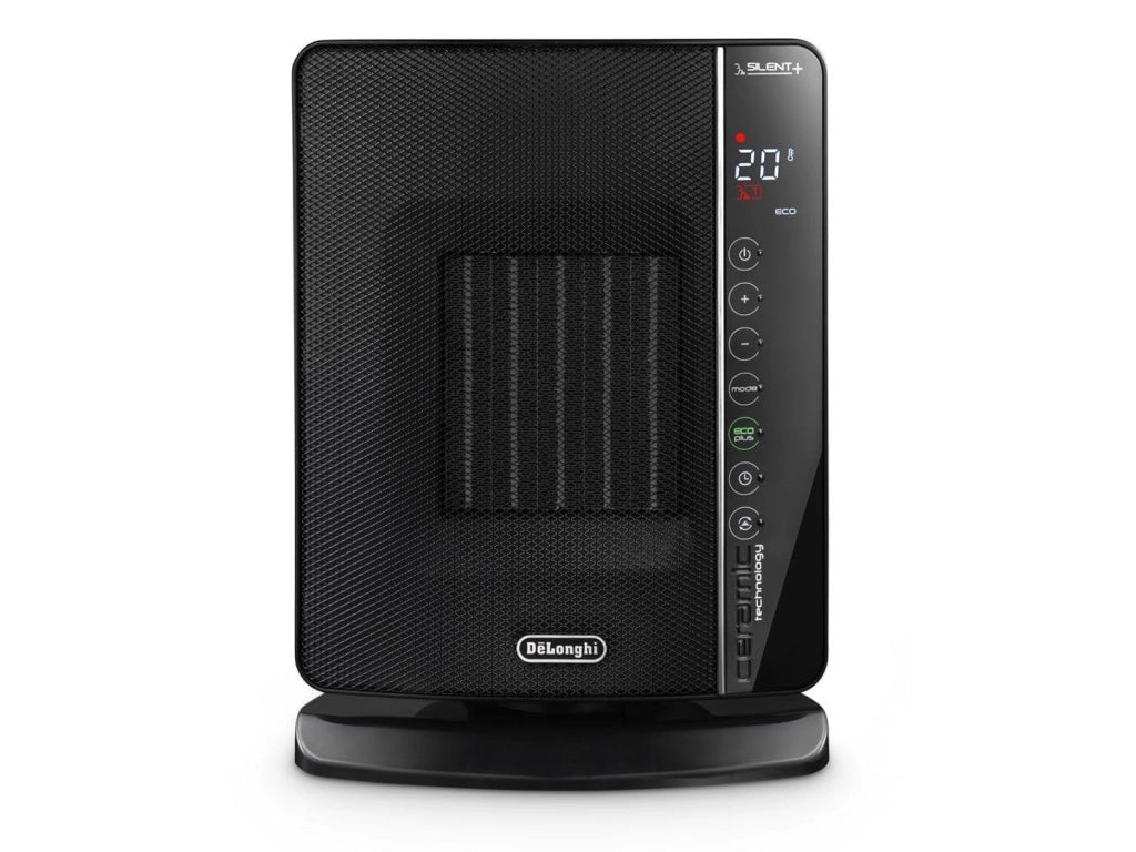 De'Longhi DCH7993ER.BC Silent+ Termoventilatore Ceramico 2400W Timer 24h Telecomando colore Nero
