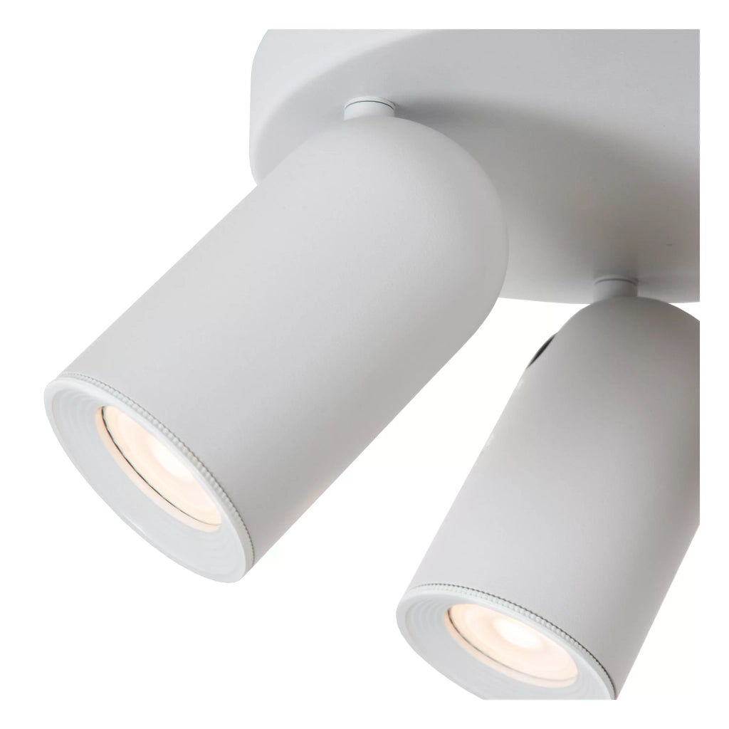 Faretto soffitto 3 luci bianco orientabile GU10 35W Lucide