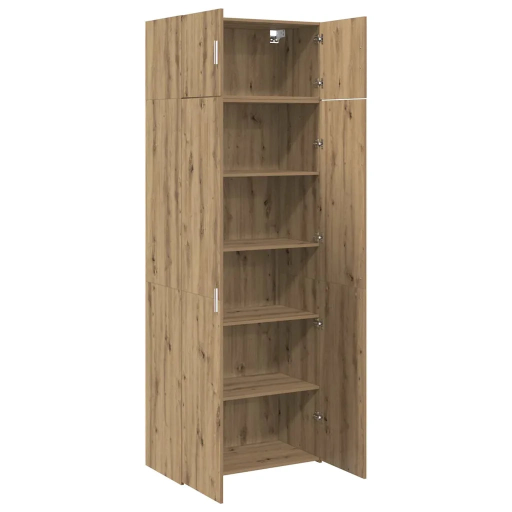 vidaXL Armadio rovere artigianale 80 x 42.5 x 225 cm Legno multistrato