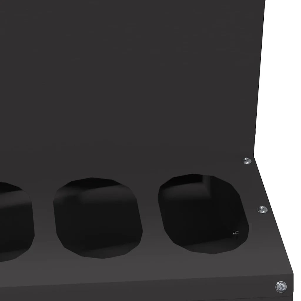Feeder per pollo Nero 40 x 40 x 45 cm Acciaio laminato a freddo