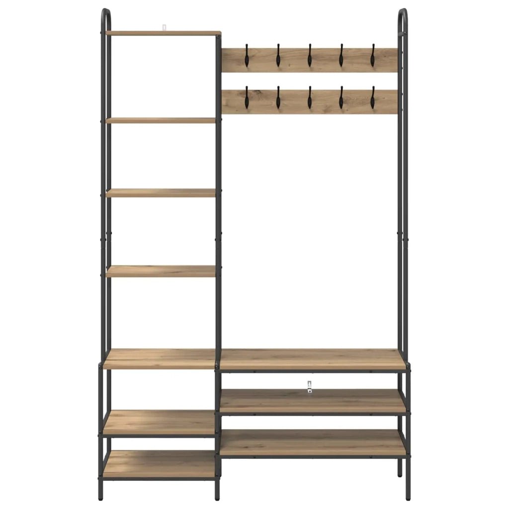 Appendiabiti con panca per scarpe Rovere Artigianale 8012043