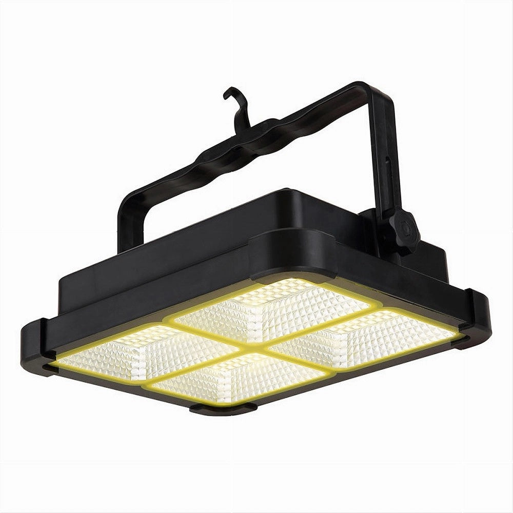 Trade Shop - Faro Proiettore Ricaricabile Pannello Solare 200 W Usb Power Bank Ip65 S18b-200w -