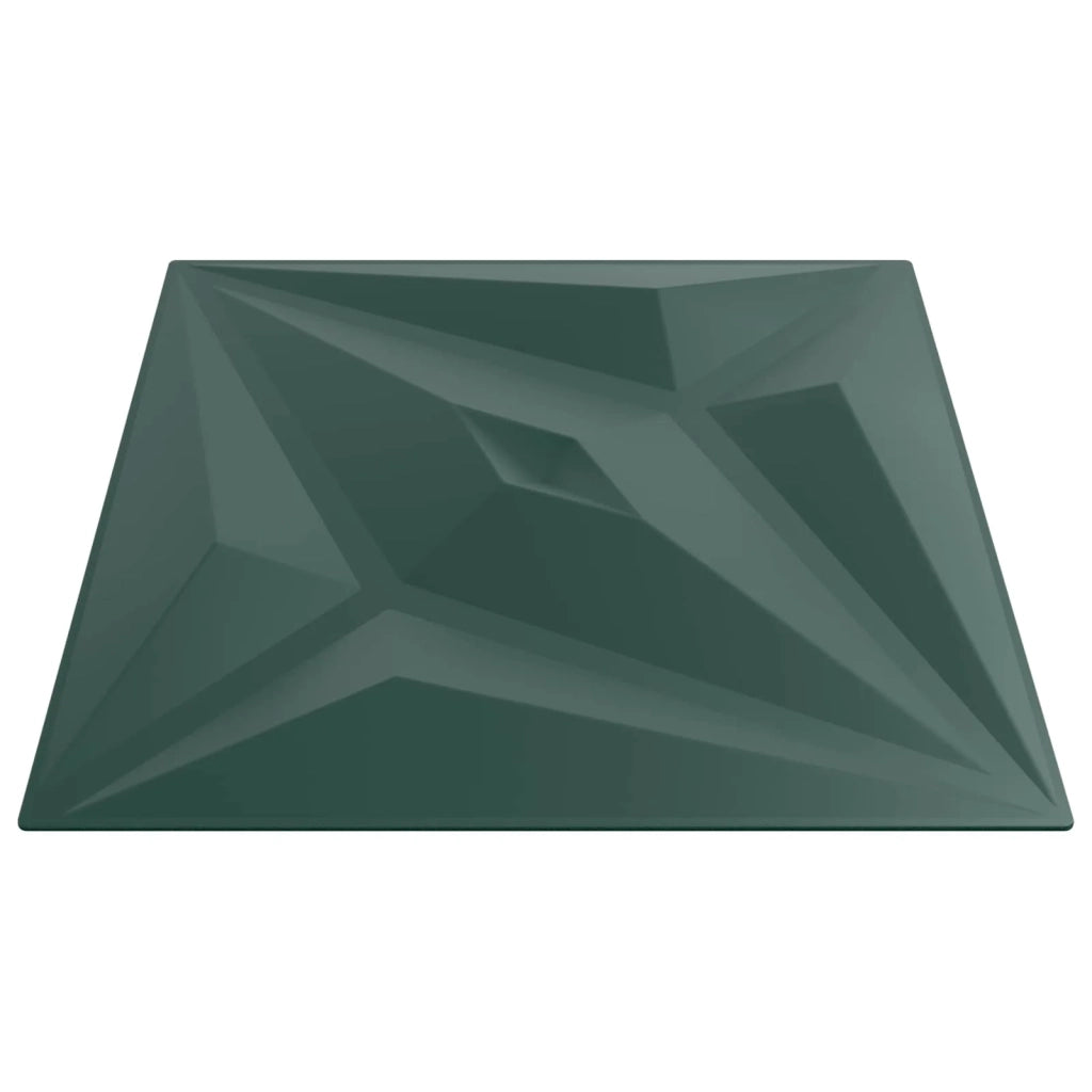 Pannelli da parete 48 pz 50 x 50 cm Verde Stella Schiuma XPS 42046080