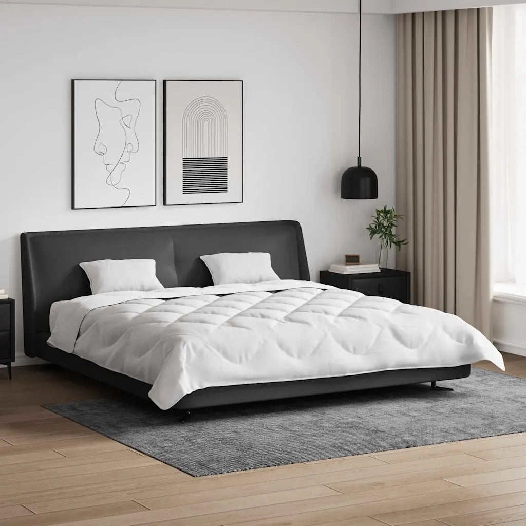 vidaXL Set di piumini con cuscino 3 pcs Bianco 200 x 200 cm Microfibra