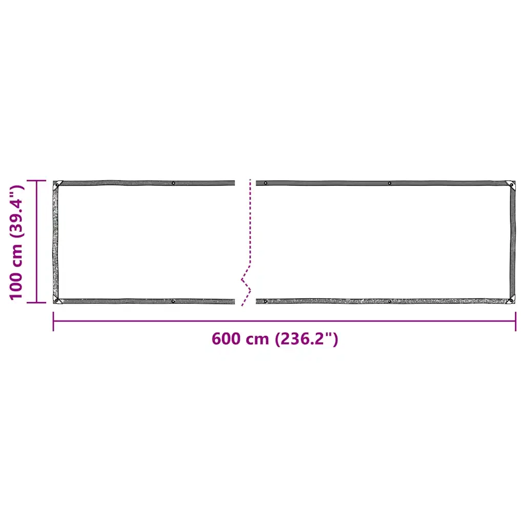 Telone Trasparente con Occhielli 1x6 m in Polietilene