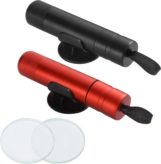 Hammer 2 in 1 per auto - rotura di vetro e taglio cinture di sicurezza - nero e rosso