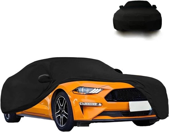 Zonnescherm per auto per Ford Mustang 2005-2024 - Telaio estensibile per interni - Protezione contro sole e polvere - Paracarro auto ad alta ventilazione con finitura seta.