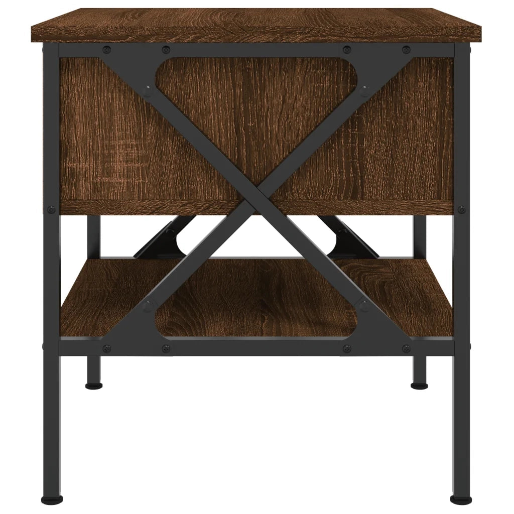 Comodini 2 pz-Set di 2 Tavolino da notte Rovere Marrone 40x42x45 cm in Legno Multistrato