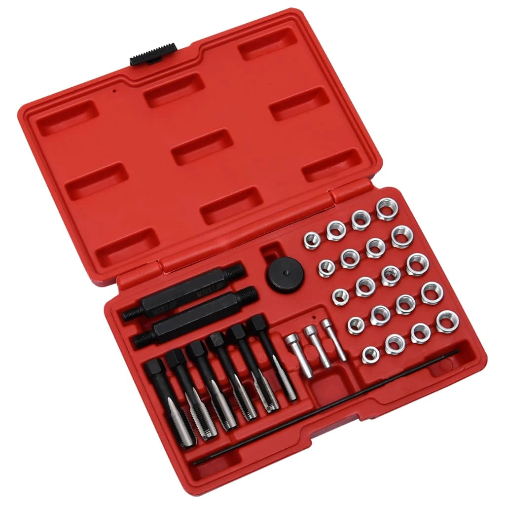 Kit di riparazione filettature candelette 33 pezzi M8 M10 M12 02_0004257