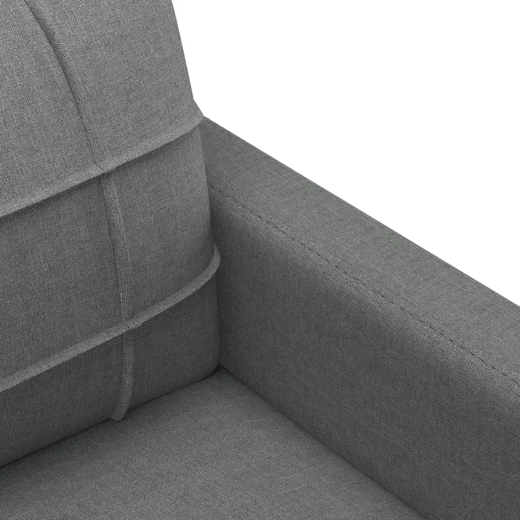 Divano | Divano da soggiorno | Sofa a 2 Posti Grigio Scuro 120 cm in Tessuto
