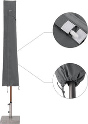 Copriparasole per ombrellone Ø 350 cm - Copertura impermeabile con aperture di ventilazione per giardino e balcone
