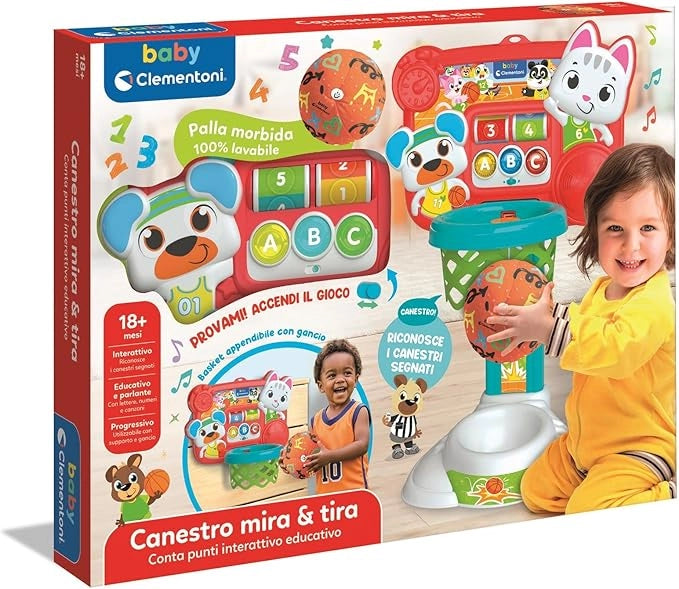 Canestro Mira e Tira,Clementoni,Eta 18+ mesi