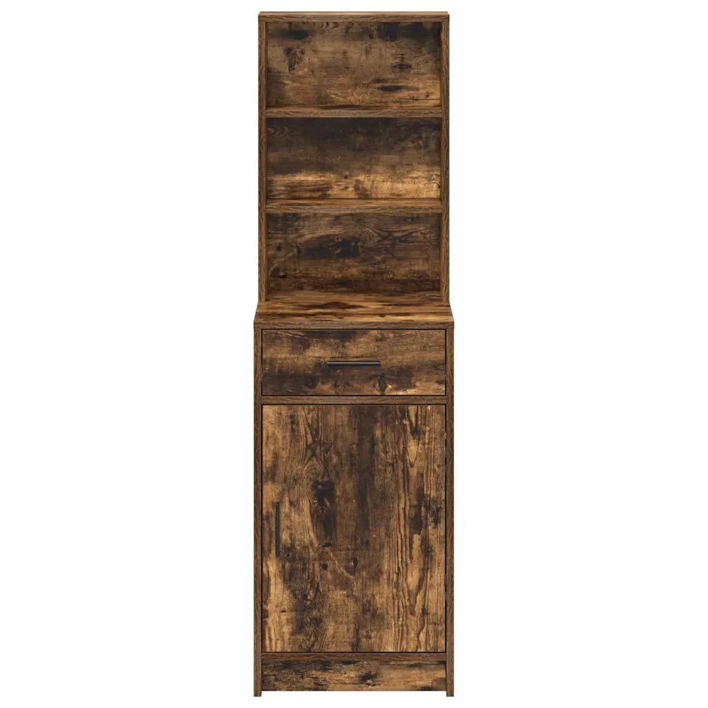 Credenza-Buffet-Armadio da cucina Rovere fum¨¦ 40 x 40,5 x 135 cm Legno multistrato