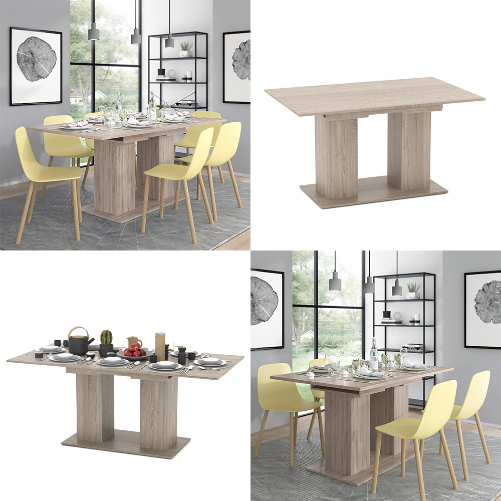 Vicco Tavolo da pranzo allungabile Sonoma 90 x 140 cm