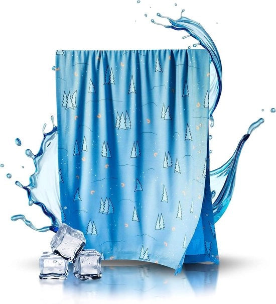 Asciugamano sportivo XXL per raffreddamento 170x65cm - asciugamano per yoga e spiaggia per vacanze - colore petrol 

Modello: Cooling Towels 
Dimensioni: 170x65cm 
Materiali: 
- 80% Poliestere 
- 20% Lino