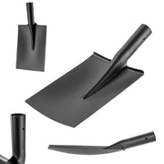 Pala da giardino dritta KADAX senza manico, 20 cm, in acciaio resistente