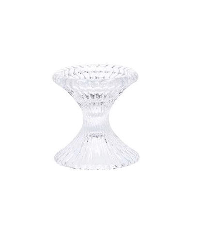 Portacandele Decorativa in Vetro Smella Diametro 10 cm Altezza 10,5 cm