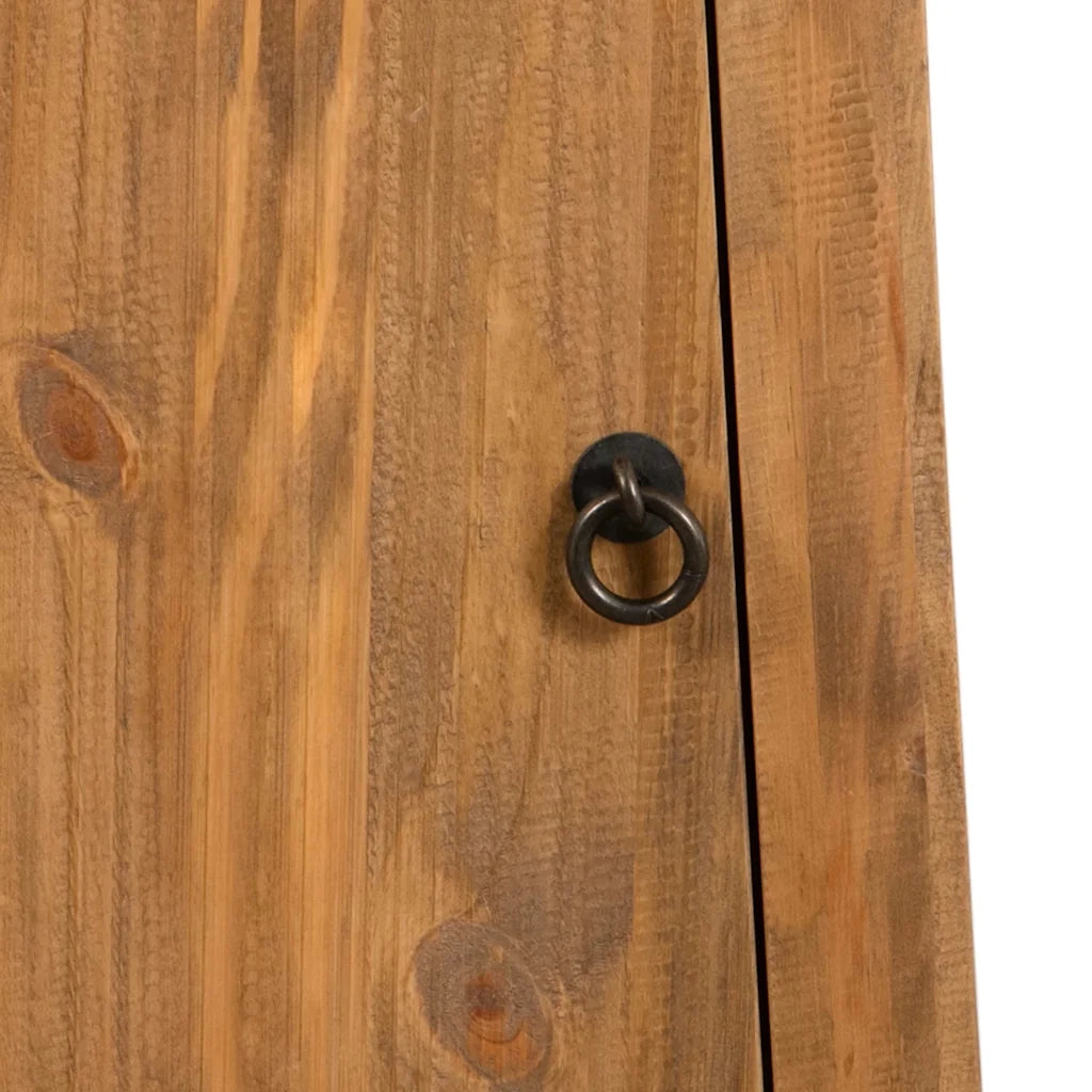 Mobile da Bagno a Parete in Legno Massello di Pino 42x23x70 cm 246039
