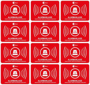 12 Sticker di Sicurezza con Allarme per Esterno - Resistente all'UV e al Tempo