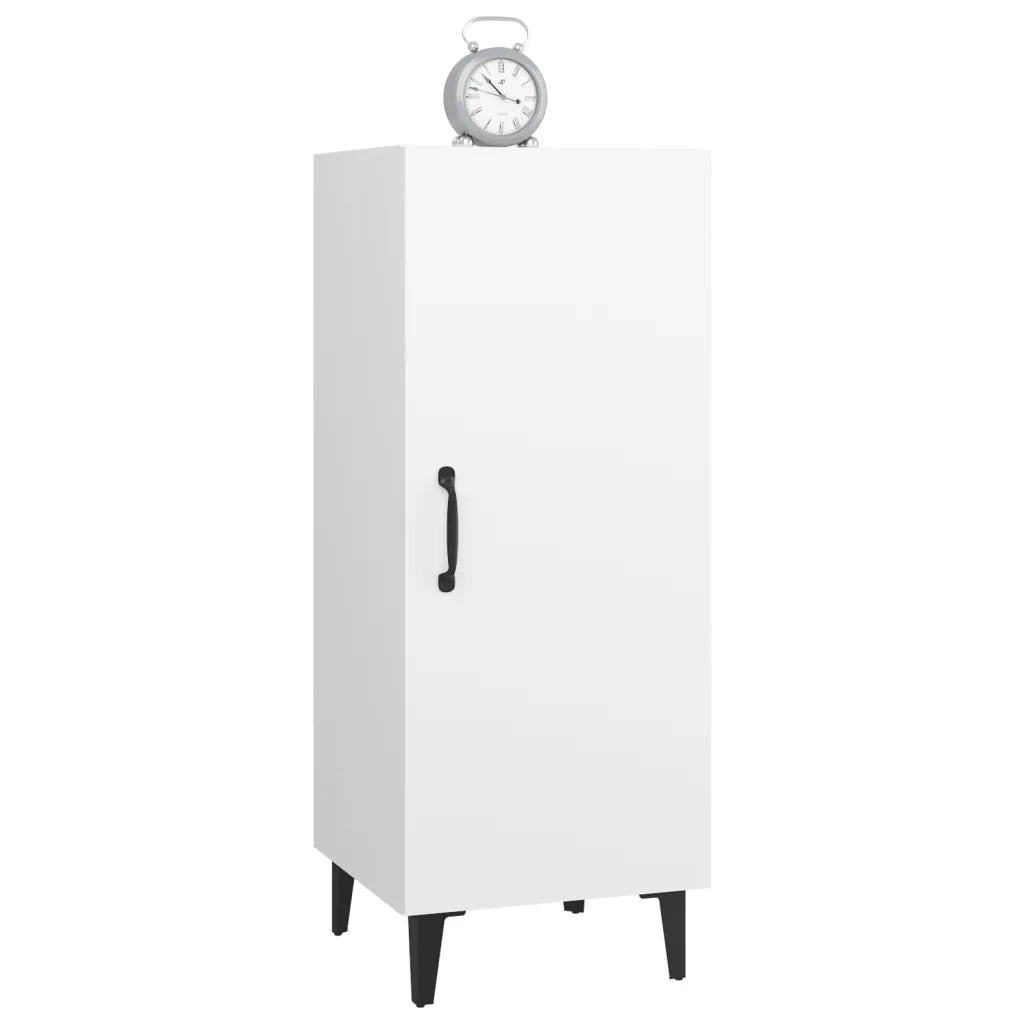 Credenza Bianca 34,5x34x90 cm in Legno Multistrato 812330