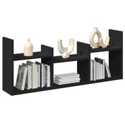 vidaXL Mobile a Parete 100x18x40 cm Nero in Legno Multistrato
