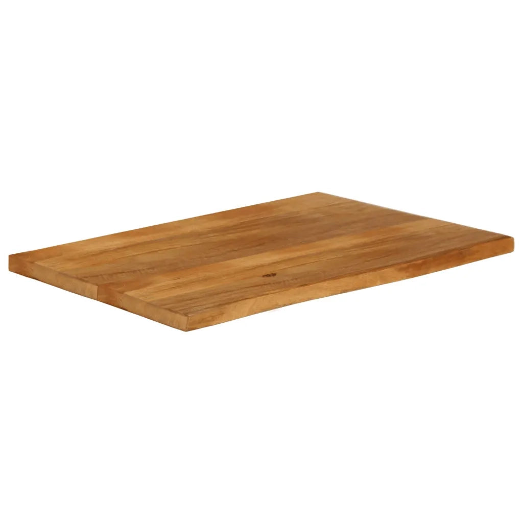 Piano Tavolo Bordi Vivi 100x60x2,5cm in Legno Massello di Mango 370550