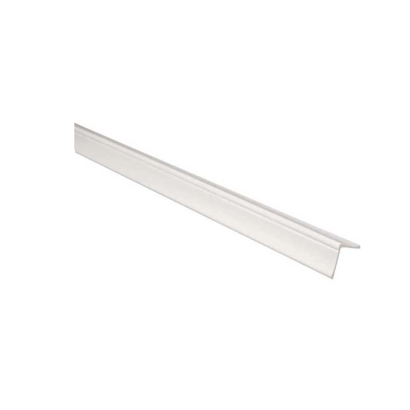 Paraspigolo in plastica 3 metri modello ornamentale : Colore - Bianco