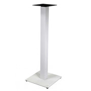 Base tavolo bar acciaio Jamie bianco quadro cm 40x40h110