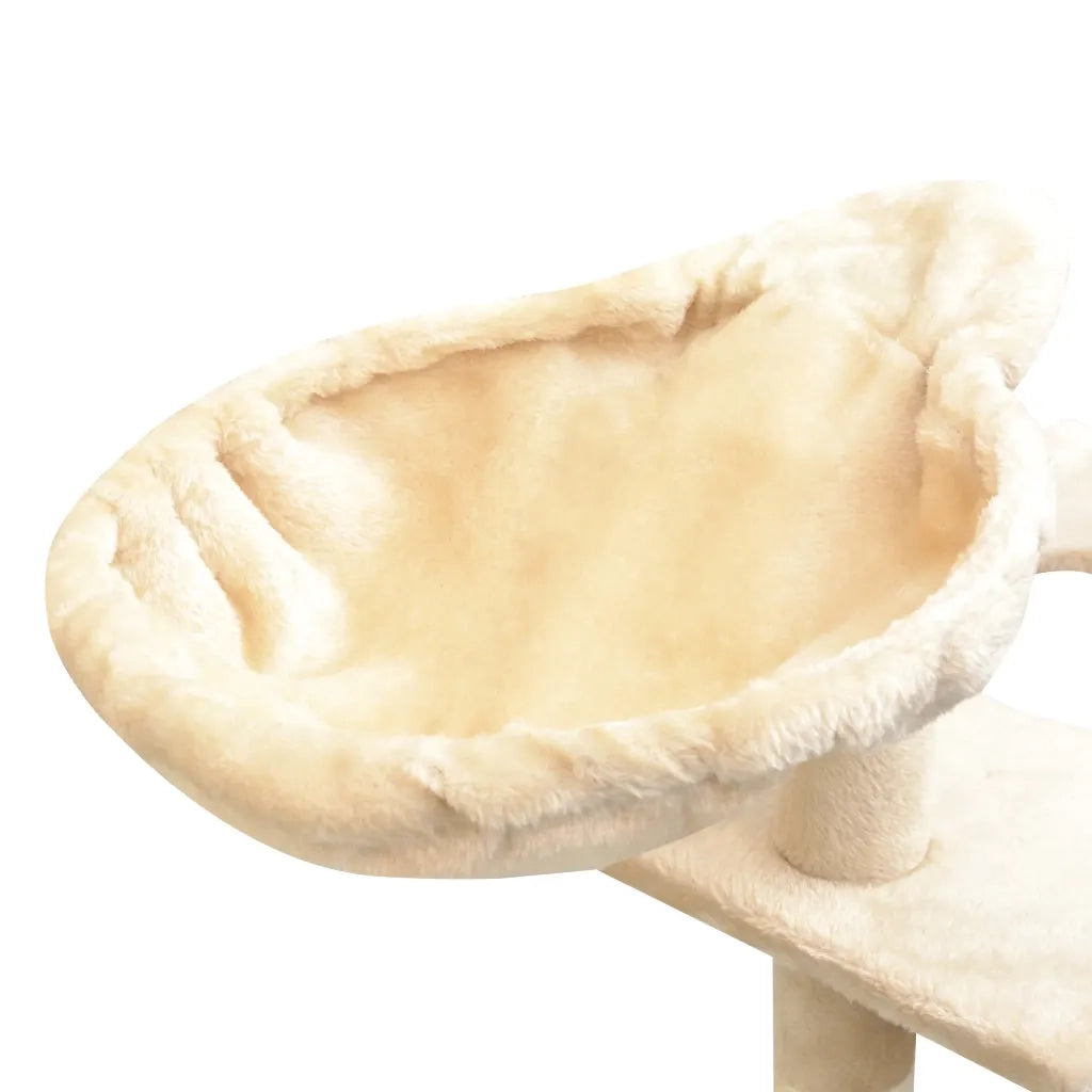 Albero per Gatti con Tiragraffi Sisal 150 cm Beige 170487