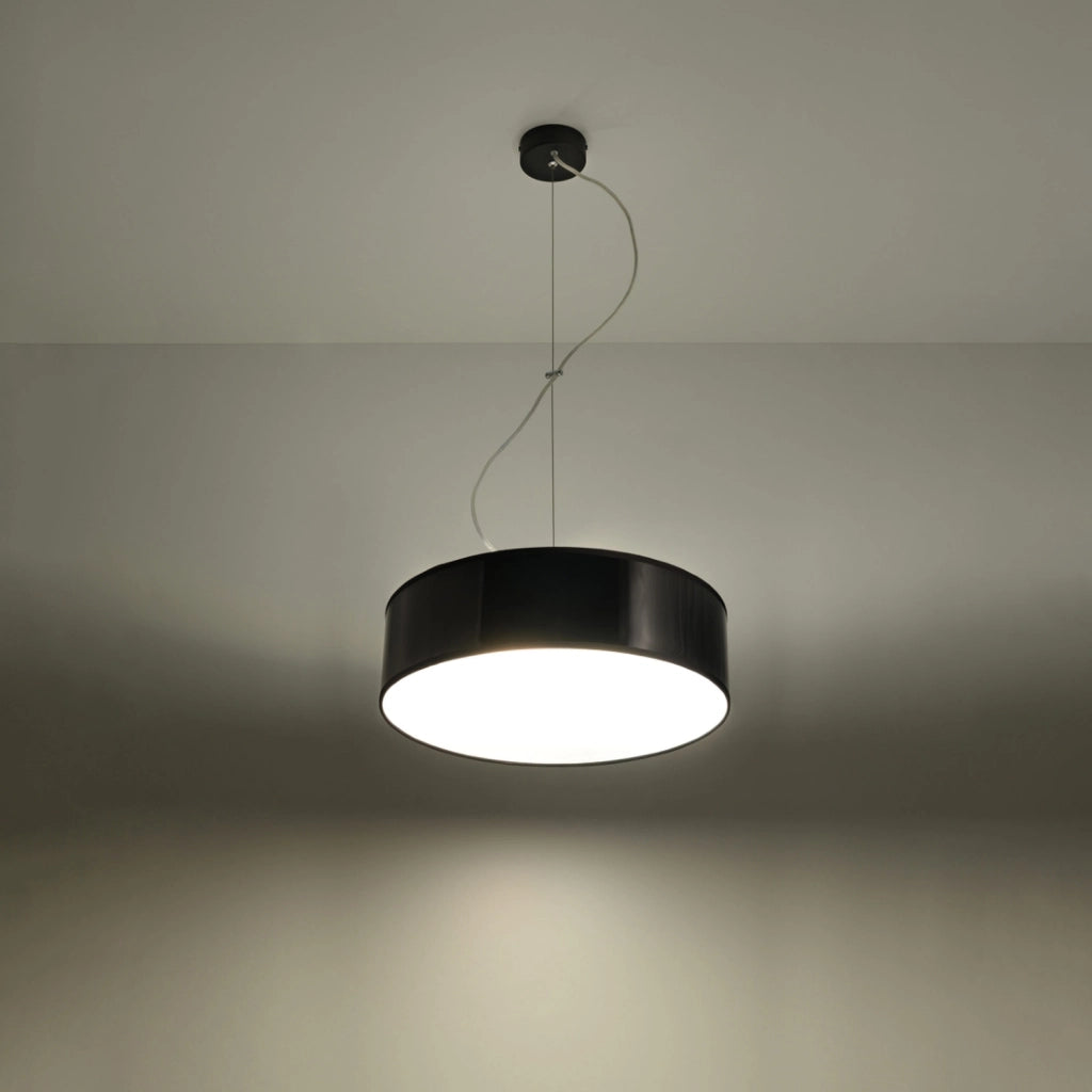 Lampada a sospensione PIAZZA 35 nera Pure Lume PU.0115
