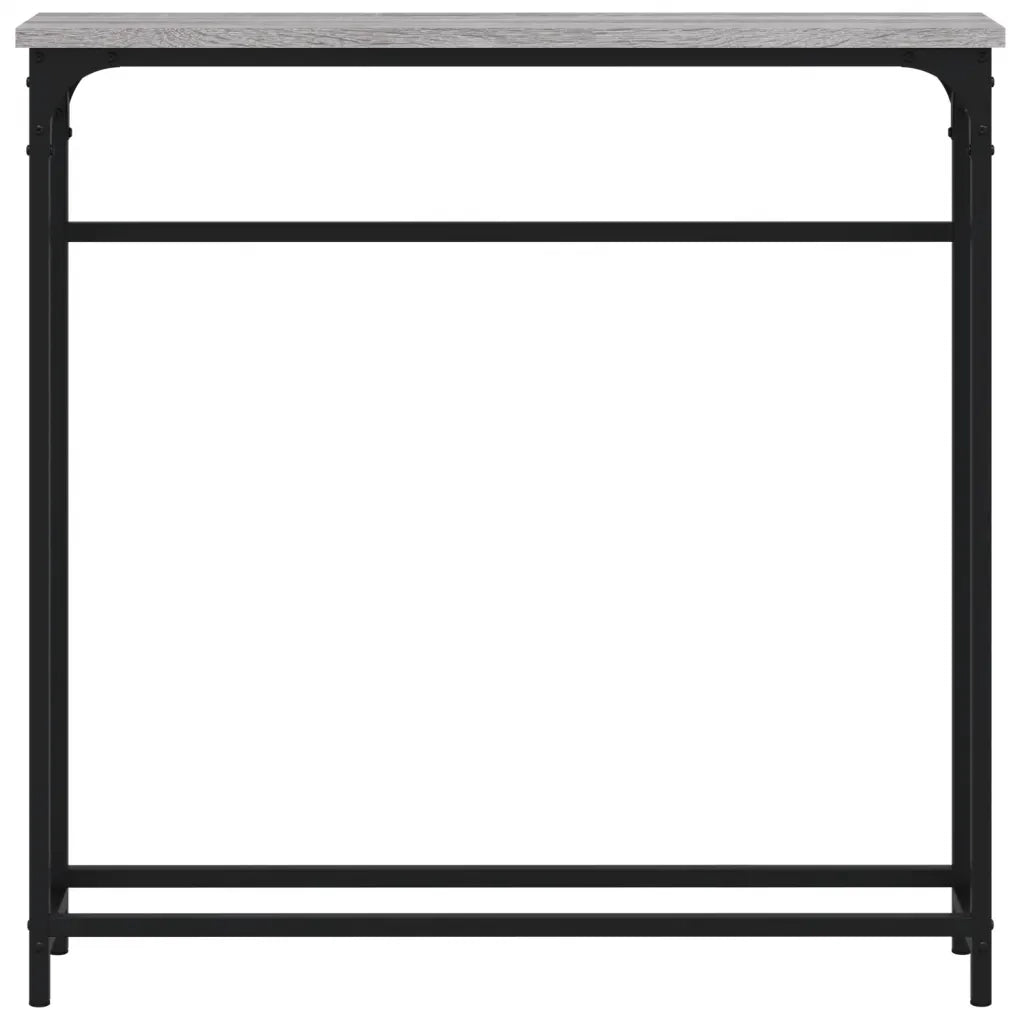 Tavolino Consolle Grigio Sonoma 75x19,5x75 cm Legno Multistrato 834138