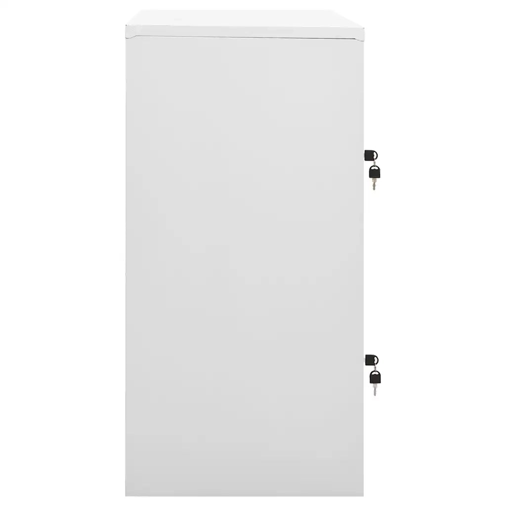 Armadietto con Chiave Grigio Chiaro e Blu 90x45x92,5 cm Acciaio 336433