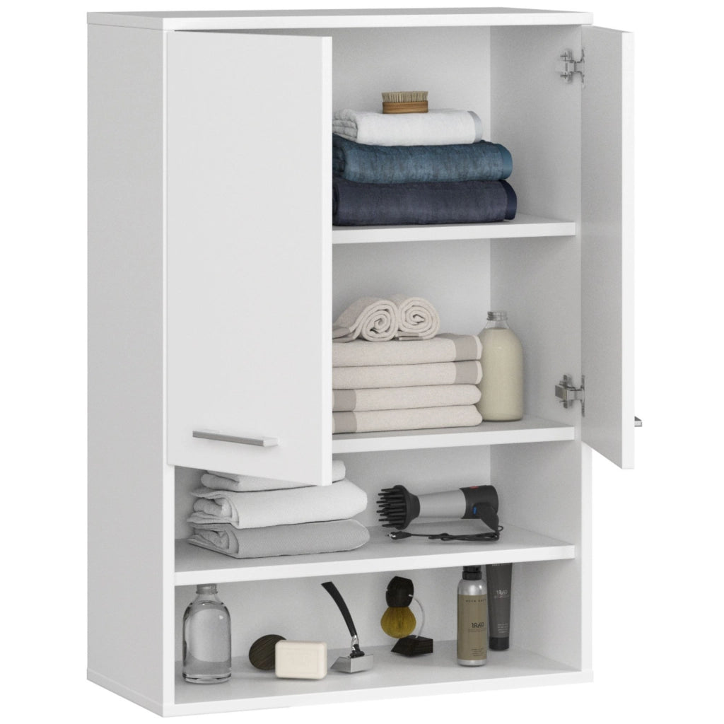 Mobile bagno sospeso AKORD FIN H934 W64 Bianco 2 ante 64x94x30 cm