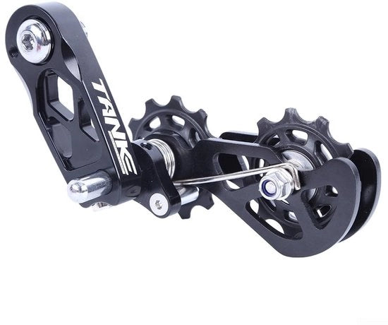 Kit per catena da bicicletta - Guida catena - Link anti caduta - Regolabile - Lega di alluminio - Adatto per 8-12 velocità - Guida catena da bicicletta