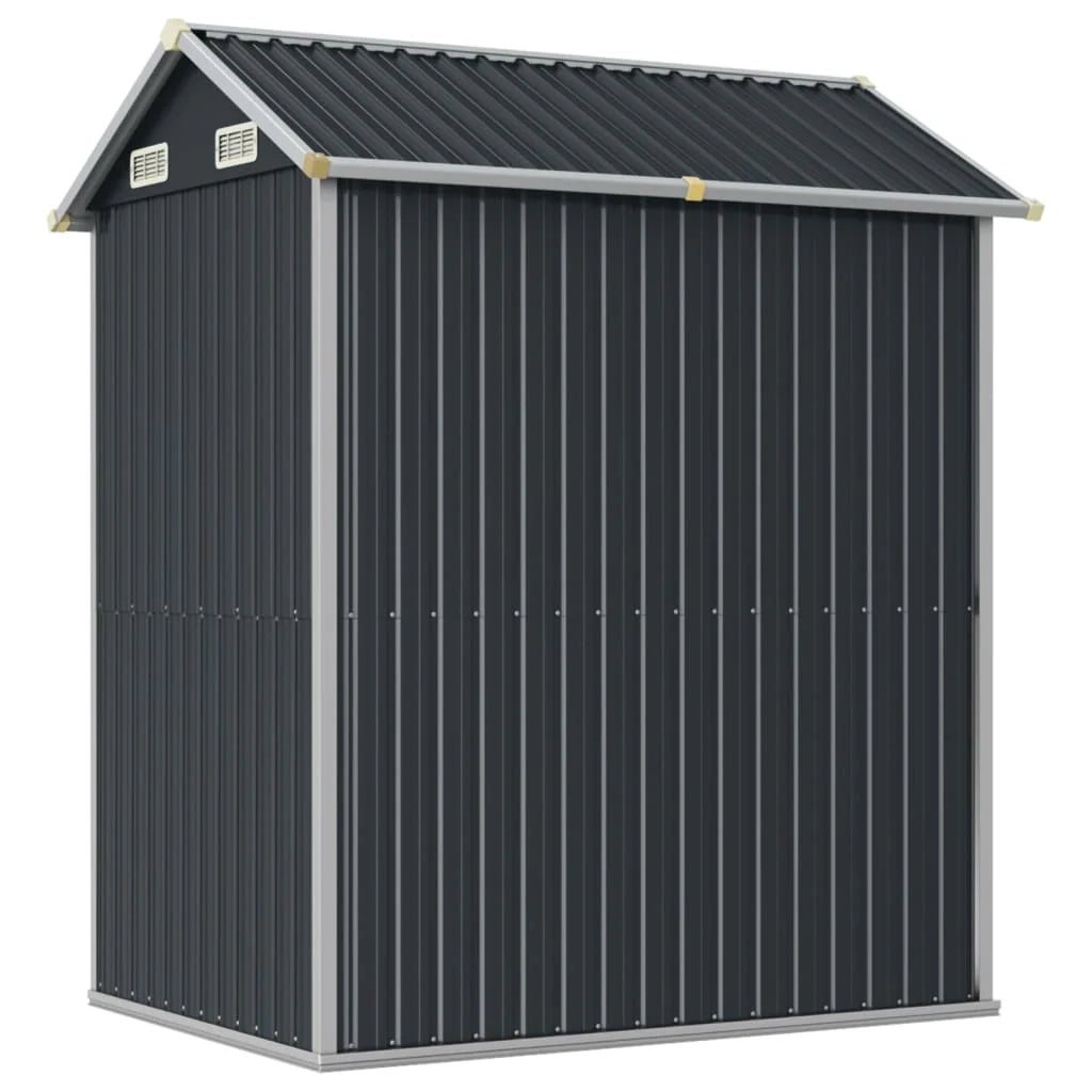 Casetta da giardino cabina ripostiglio casetta da esterno robusta casetta per attrezzi 192 x 152,5 x 237 cm acciaio zincato antracite 02_0022195