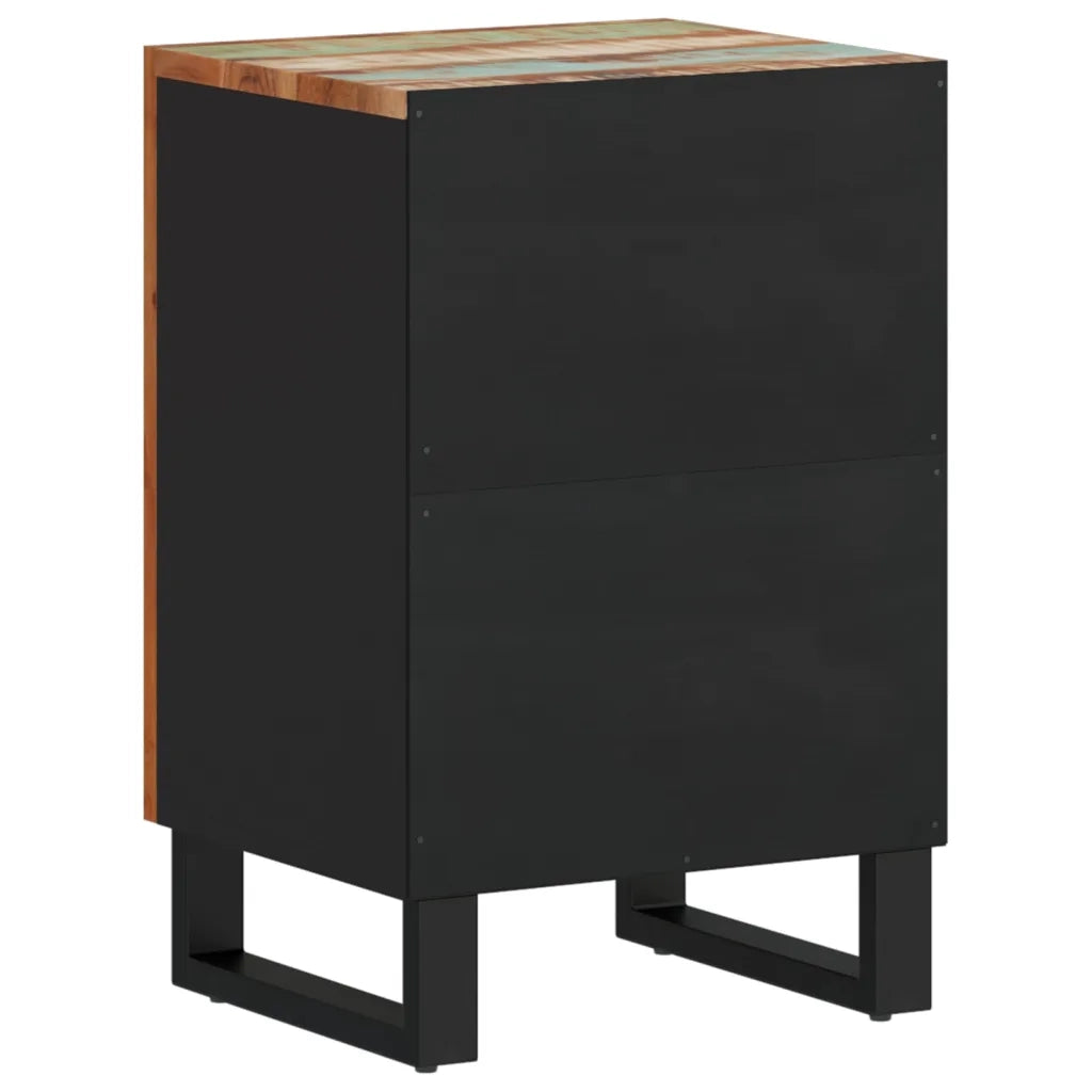 Mobile da Bagno 38x33x58cm Legno Massello di Recupero 351996