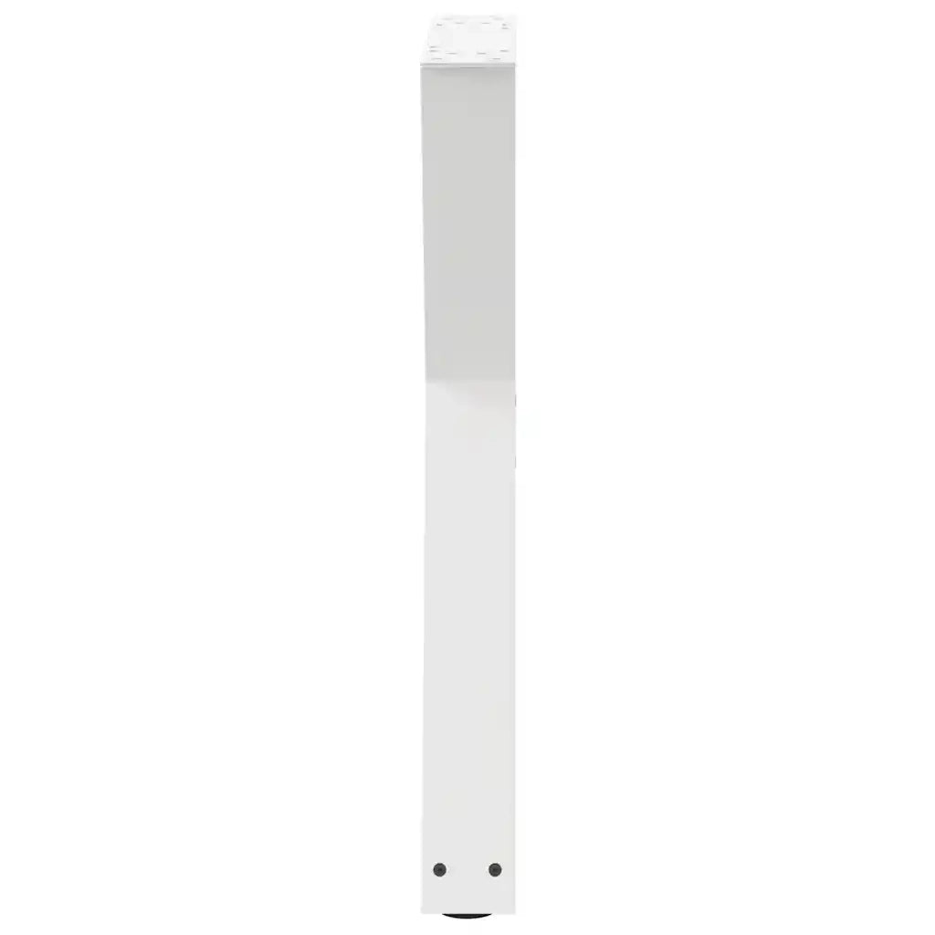 Gambe per tavolo da pranzo 2 pz bianche 60x(72-73,3) cm in acciaio